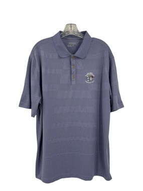 Nike Golf Tour performance polo textured stripe purple Pinehurst 2 2014